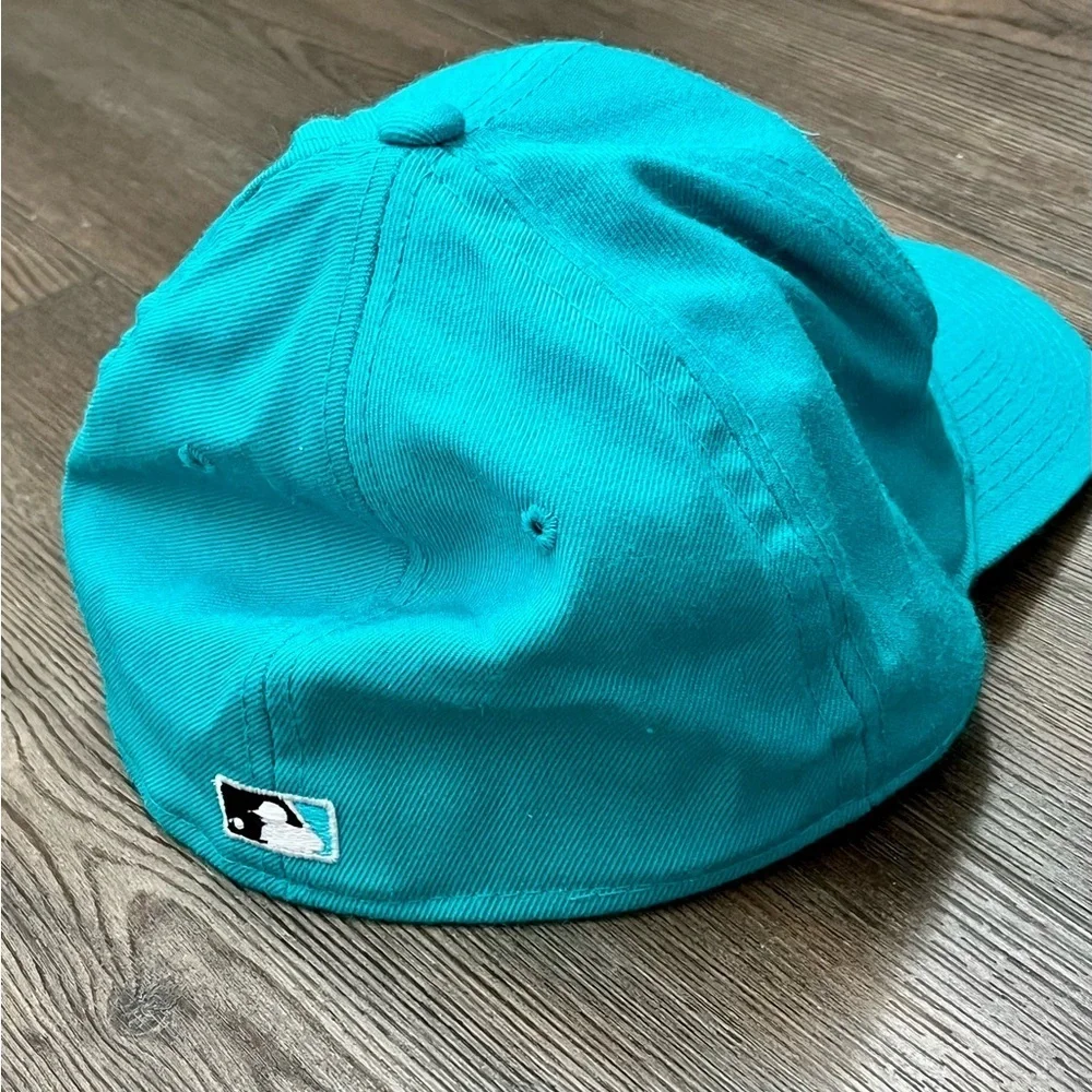 Teal Baseball Cap with Marlin Logo